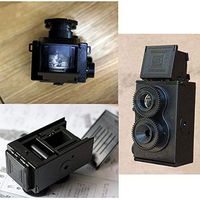 TOPmountain Retro Film Camera Fashion Film Camera Kit，DIY Twin Lens Reflex TLR Film Camera