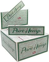6 Pure Hemp King Size Tree Free Eco 100% Hemp Natural Gum Cigarette Rolling Papers Packs (33 Leaves/Pack) + Beamer Smoke Sticker. for Legal Smoking Herbs, Rolling Tobacco, Cones, Herbal Mixes,Rollers