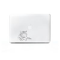 (2X) StickAny Laptop Series Tiger 4 Sticker for MacBook Pro, Chromebook, Surface Pro, and More (Silver)