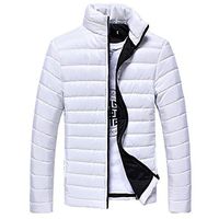 HebeTop Men's Spring Fall Casual Cotton Slim Fit Thin Lightweight Outwear Sportswear Bomber Jacket Coat White