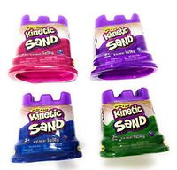 Kinetic Sand Neon Colors | Gift Set of 4 Colors - Purple, Blue, Pink & Green 5 oz Containers