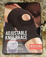 MNVT Adjustable Knee Brace Open Patella Knee Guard (Black)