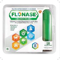 Flonase Allergy Relief Nasal Spray 120 ea (Pack of 4)