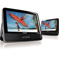 Philips PD9012/17 9" Widescreen Portable DVD Player w/Additional LCD Screen (Black)