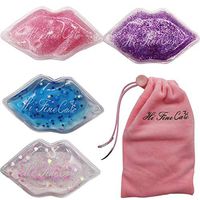 Lip Ice Pack for Cosmetic, Cold Use for Lip Keep Lipstick from Fading, Heat Use for Makeup Remover, Gift for Girl Woman. Hot and Cold Pack use for Small Swelling and Bleeding Wounds