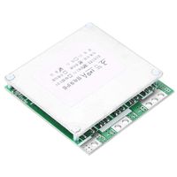 3S 12V 100A Li ion Lithium Battery Protection Board 18650 Charger BMS PCB Board with Balance Charging, Overcharge/Over-Discharge/Overcurrent/Short-Circuit Protection Circuit Board