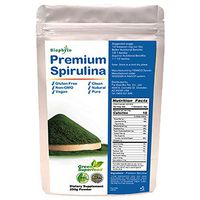 Biophyto Spirulina Powder 250g -Enriched Vitamins & Minerals- B12 Complex-Green Superfood-Vegan-Non GMO-Gluten Free-Non-Irradiated, Boosts Energy and Supports Immunity-100% Nature