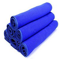 Chezaa Microfiber Cleaning Cloth,Blue Absorbent Wash Cloth Car Auto Care Microfiber Cleaning Towels 1PC/5PCs/6Pcs/7Pcs (Blue,1pc)