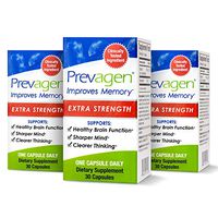 Prevagen Improves Memory - Extra Strength 20mg, 30 Capsules |3 Pack| with Apoaequorin & Vitamin D|Brain Supplement for Better Brain Health, Supports Healthy Brain Function & Clarity|Memory Supplement