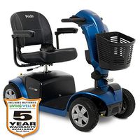 Pride Mobility Victory 10.2 4-Wheel Electric Scooter S7102 Newly Re-Designed Offers a Sleek Design and Innovative Features! (Ocean Blue, 20" x 18" Seat)