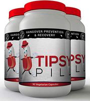 Tipsy Pill - Alcohol Hangover Prevention and Recovery (90 Capsules) - 500MG Dihydromyricetin (DHM) - Prickly Pear - Milk Thistle Morning Recovery - Vegetarian - GMO Free - USA Made - Electrolytes