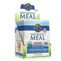 Garden of Life Meal Replacement Vanilla Powder, 10ct Tray, Organic Raw Plant Based Protein Powder, Vegan, Gluten-Free