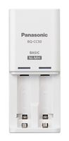 Panasonic BQ-CC50ASBA eneloop Individual Battery Charger with 2 LED Charge Indicator Lights, White