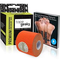 TapeGeeks Kinesiology Sports Tape (Orange, Regular 5cm x 5m)