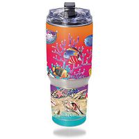 MightySkins Skin Compatible with Pelican Tumbler 32 oz – Coral Garden | Protective, Durable, and Unique Vinyl Decal wrap Cover | Easy to Apply, Remove, and Change Styles | Made in The USA