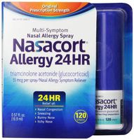 Nasacort Allergy 24 HR Multi-Symptom Nasal Allergy Relief Spray, 120 count - Buy Packs and SAVE (Pack of 3)