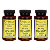 Swanson Wild Shrimp Glucosamine 500 Milligrams 90 Capsules (3 Pack)