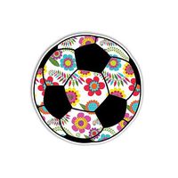 Soccer Ball Sticker Floral Sport Soccer Decal by Megan J Designs - Laptop Sticker Tumbler Car Decal Vinyl Sticker