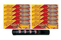 Herb Airtight Tube Pocket Protector with Juicy Jay's Mello Mango 1.25 Flavored Hemp Rolling Papers 10 Count DC Crafts Nation- Flag Leaf