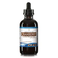 Cranberry Liquid Extract Alcohol-Free Tincture, Organic Cranberry (Vaccinium Macrocarpon) Dried Berry (4 fl oz)