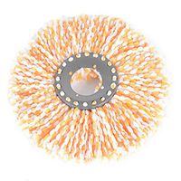 angel3292 360 Rotating Head Durable Magic Microfiber Spinning Floor Cloth Mop Head (Orange)