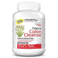 Health Plus Colon Cleanse - Natural Daily Fiber - Gluten Free, Detox, Heart Healthy (48 Ounces, 194 Servings)