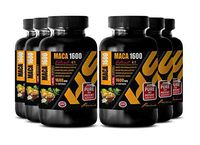 Muscle Mass Supplements for Men - Mental Health Supplements - MACA 1600MG Extract 4:1 - maca Root Extract Complex - 6 Bottles 360 Capsules