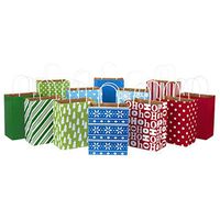Hallmark Medium Holiday Gift Bag Assortment, Holiday Icons (12 Paper Gift Bags)
