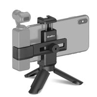 ViewFlex Handheld Phone Holder Tripod for DJI Osmo Pocket Accessories, VF-OP01 Mini Bracket with Cold Shoe 1/4"Thread Support External Microphone & LED Light
