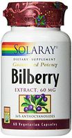 Solaray Bilberry Extract, 60mg, 60 Count
