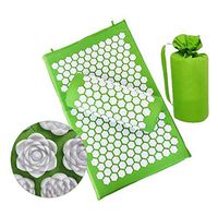 Lotus Flower Yoga Acupressure Mat, New Version Acupuncture Back Mat for Neck, Shoulder,Back,Sciatic Pain Relief and Relaxation