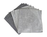 Sophisti-Clean Stainless Steel Microfiber Cloths 10pk, Soft Absorbent Non-Abrasive Cleaning Cloths, Lint Free - Streak Free, Easily Clean Without Chemicals, Gray