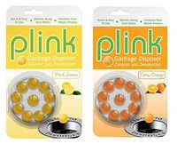 Plink Garbage Disposal Cleaner and Deodorizer, Original Fresh Lemon and Orange Scent, Value 2-Pack for 20 Cleanings
