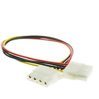 ACL 12 Inch 4 Pin Molex Cable (5.25 inch Female to 5.25 inch Female), 5 Pack