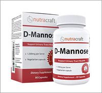 100% Pure D-Mannose Supplement - Combat Urinary Tract Infections & Support Bladder Health - 1500mg Per Serve - No Preservatives or Gluten - Made in The USA - 90 Vegetarian Capsules