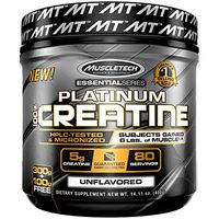MuscleTech Platinum Creatine Monohydrate Powder, 100% Pure Micronized Creatine Powder, 14.1oz (80 Servings)