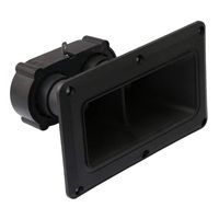 Yibuy Black Plastic Piezo Dual Horn Speaker Tweeter Piezoelectric Head Driver