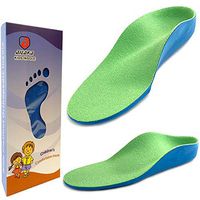 Ailaka Kids Orthotic Cushioning Arch Support Shoe Insoles, Children Pu Foam Inserts for Flat Feet, Plantar Fasciitis, Feet Heel Pain Relief