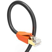 VANDESAIL Professional CAT8 Ethernet Cable High Speed 20Gbps 2000MHz SSTP RJ45 Network Cable Gold Plated Connector (13ft/4m, 2Pack)