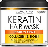 Biotin Collagen Keratin Treatment - Keratin Treatment for Dry & Damaged Hair - Collagen Hair Vitamin Complex - Best Hair Repair for Women & Men - Hair Nourishment with Panthenol - 8 oz