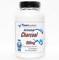 Activated Charcoal 900mg // 200 Capsules // Pure // by PureControl Supplements