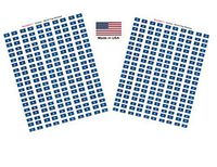 Made in USA! 100 Quebec 1.5" x 1" Self Adhesive Flag Stickers, Two Sheets of 50, 100 Quebec Sticker Flags Total