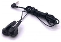 Bulk Earphones Earbuds Headphones Wholesale Lot Inexpensive Disposable Replacement for Kids Individually Bagged for School Classroom Students (20 Pack, Black)