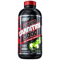 Nutrex Research Liquid Carnitine 3000 | Premium Liquid Carnitine, Stimulant Free, Fat Loss Support | Green Apple