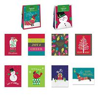 Pack of 32 Christmas Cards, Assorted Cards 8 Designs. 4.25in x 5.5in Cards with Envelopes
