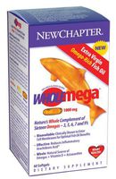 New Chapter WHOLEMEGA 1000 MG 60 Soft Gel's [Health and Beauty]