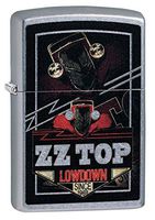 Custom Personalized Zippo ZZ Top Brush Chrome Windproof Lighter Free Engraving #49008
