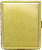 Gold Classic (Full Pack 100s) Metal-Plated Cigarette Case & Stash Box