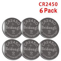 Beidongli CR2450H high Capacity 3V Lithium Battery Coin Button Cell (CR2450-6PACK)