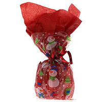 20 Snowman Glee Cellophane Sweet Display Bags